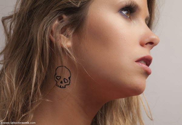 Evil Skull Hand Temporary Tattoo Sticker - OhMyTat